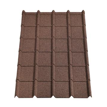 FAILLISSEMENT AANBIEDING 75 NWE METALEN DAKPANPLATEN BRUIN beschikbaar voor biedingen