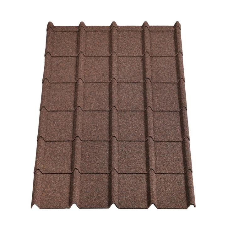 FAILLISSEMENT AANBIEDING 75 NWE METALEN DAKPANPLATEN BRUIN, Doe-het-zelf en Verbouw, Platen en Panelen, Nieuw, Overige materialen