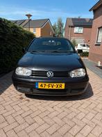 Volkswagen Golf 1.8 Cabriolet 55KW 2000 Zwart, Auto's, Volkswagen, 74 pk, 4 cilinders, Cabriolet, 4 stoelen