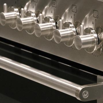 SALE inductie fornuis 90 cm - Fratelli Milano RVS - 2 ovens beschikbaar voor biedingen