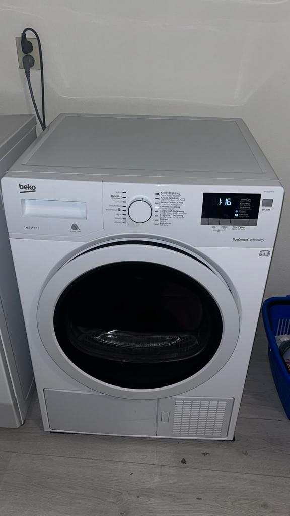 Beko 7kg wasdroger - kleine reparatie, Witgoed en Apparatuur, Wasdrogers, Gebruikt, Condens, Voorlader, 6 tot 8 kg, Minder dan 85 cm