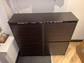 Ikea schoenenkast - donkerbruin beschikbaar voor biedingen