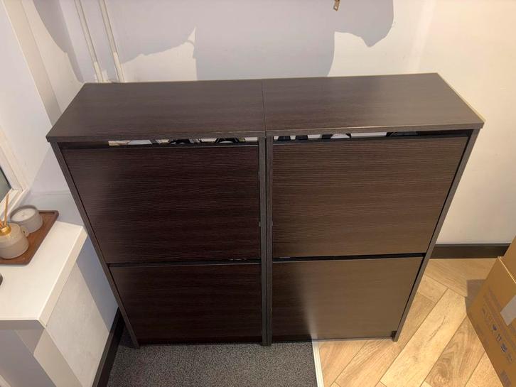 Ikea schoenenkast - donkerbruin, Huis en Inrichting, Kasten | Schoenenkasten, Zo goed als nieuw, Ophalen