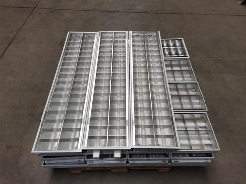 TL bakken TL armatuur inbouw systeemplafond 2 buizen, Doe-het-zelf en Verbouw, Bouwverlichting, Zo goed als nieuw, Lamp met armatuur