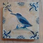 Antieke tegel, ijsvogel, Ophalen of Verzenden