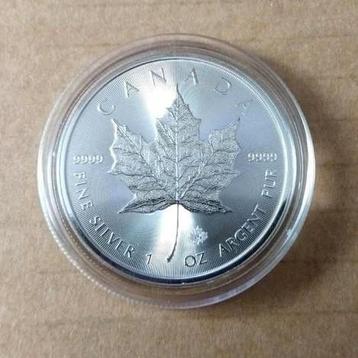 1 oz Zilver Maple leaf munt 2021 uit Canada beschikbaar voor biedingen