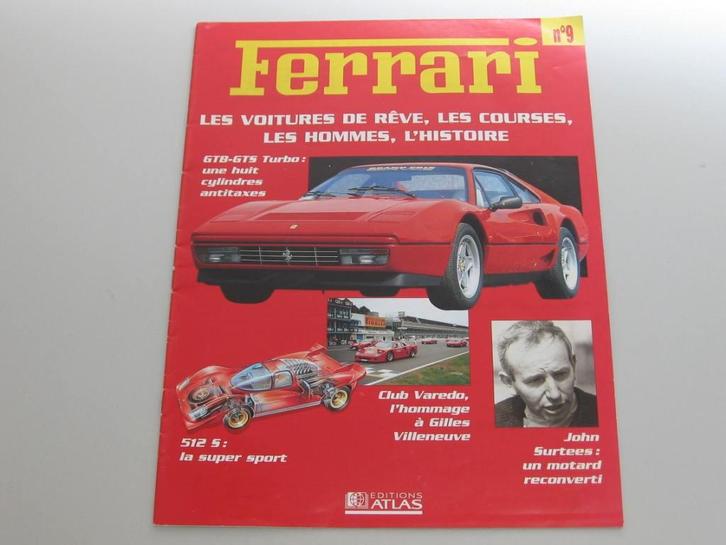 FER 064 Ferrari no 9, Editions Atlas, Boeken, Auto's | Folders en Tijdschriften, Zo goed als nieuw, Ferrari, Ophalen of Verzenden