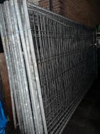 Partij hekwerken met voeten, Ophalen of Verzenden, Gebruikt, IJzer, Gaashekwerk