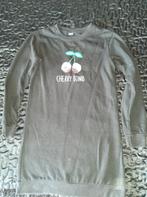 Zwarte jurk met opdruk maat 146 - 152, Ophalen of Verzenden, Zo goed als nieuw, Meisje, Jurk of Rok