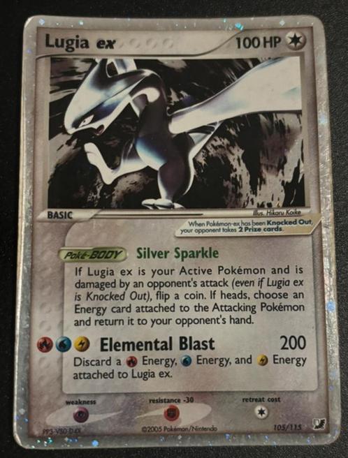 Lugia 105/115 unseen forces (2/2), Hobby en Vrije tijd, Verzamelkaartspellen | Magic the Gathering, Zo goed als nieuw, Losse kaart