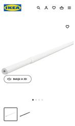 2x witte roede Racka IKEA 70-120 cm, 100 tot 150 cm, Gebruikt, Ophalen of Verzenden
