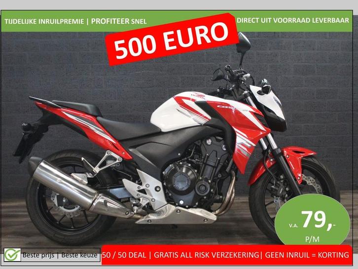 HONDA CB 500 F ABS (bj 2016) SLECHTS 8 DKM, Motoren, Motoren | Honda, Bedrijf, Naked bike, Minimaal motorrijbewijs A2