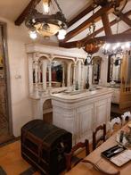 schitterende oude houten toog met achterwand met spiegels, Ophalen