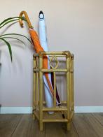 Vintage rotan bamboe paraplubak, Huis en Inrichting, Woonaccessoires | Paraplubakken, Ophalen, Zo goed als nieuw, Riet