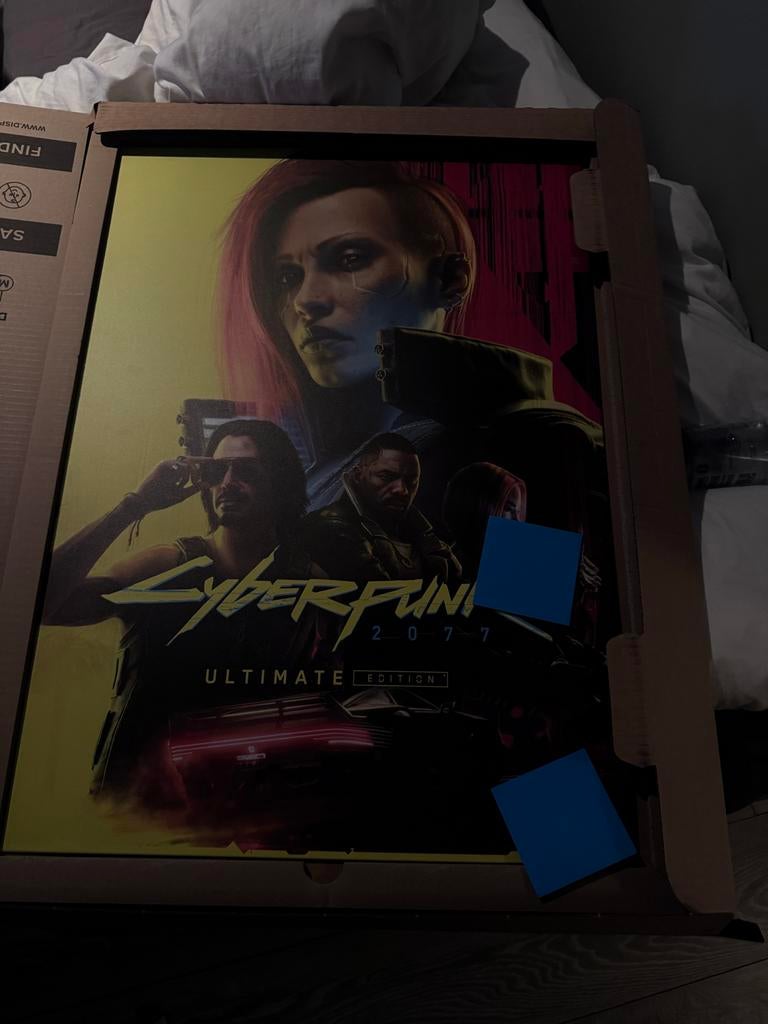 Cyberpunk 2077 Displate - Limited Edition - Groot Formaat, Ophalen of Verzenden, Zo goed als nieuw, Film, Poster