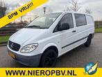 Mercedes-Benz Vito 109CDI L2H1 Dubbelcabine Airco Trekhaak, Auto's, Bestelauto's, Gebruikt, Wit, Mercedes-Benz, Bedrijf