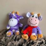 Milka koe knuffels 2 stuks 17 cm, Verzenden, Zo goed als nieuw, Koe