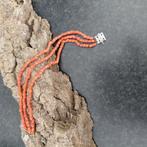 3 rijige bloedkoraal armband.zilverkl.slotje,18 cm, Ophalen of Verzenden, Overige materialen, Armband