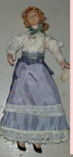 4) Vintage Dell Prado porseleinen poppetje "dame ", Popje, Ophalen of Verzenden, Zo goed als nieuw