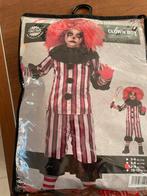 Horror clown kostuum Incl pruik (draagmaat 128), Kinderen en Baby's, Carnavalskleding en Verkleedspullen, Verzenden, Zo goed als nieuw