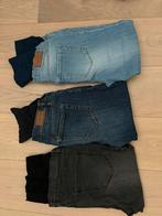 Zwangerschapsbroeken maat s (noppies 2x en supermom), Ophalen, Blauw, Maat 36 (S), Gedragen
