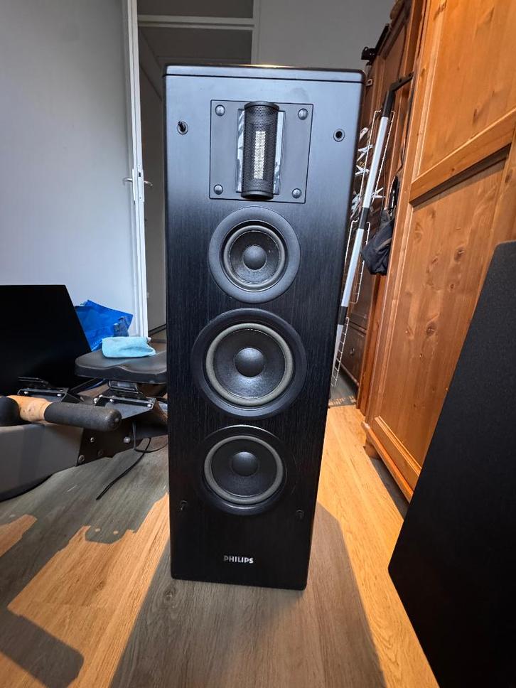 Philips FB821  Speaker 200Watt, Audio, Tv en Foto, Luidsprekers, Refurbished, Front, Rear of Stereo speakers, 120 watt of meer