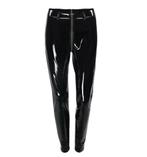 Zwarte wetlook broek / leren sexy dames strakke, Verzenden, Nieuw, Zwart, Lang