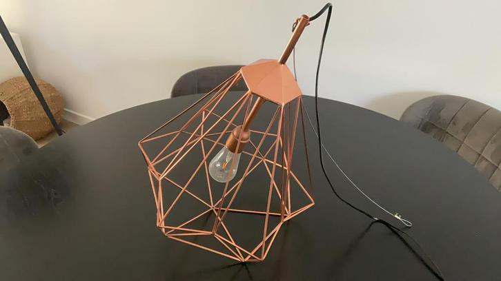 Pols Potten Lamp Dutch Design Rose Koper Vintage Trendy Hip, Huis en Inrichting, Lampen | Hanglampen, Zo goed als nieuw, Minder dan 50 cm