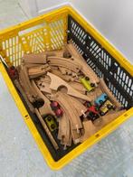 houten treinbaan, Kinderen en Baby's, Speelgoed | Houten speelgoed, Ophalen, Gebruikt, Rij- of Hobbelspeelgoed