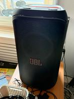 Jbl 120 partyspeaker inc 2 microfoons in hoes, Ophalen of Verzenden, Zo goed als nieuw, 120 watt of meer, JBL