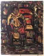 Schilderij Jaap Praag Moeder met kinderen Belgie, Ophalen of Verzenden