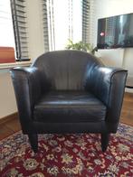 Zwarte stoel/fauteuil, Ophalen, Gebruikt, 75 tot 100 cm, 50 tot 75 cm