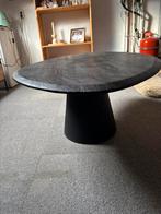 Zwarte organische salontafel (japandi stijl), Huis en Inrichting, Tafels | Salontafels, Ophalen, 50 tot 100 cm, Rond, Zo goed als nieuw