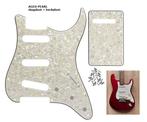 Slagplaat en Backplaat voor Fender Stratocaster aged Pearl, Ophalen of Verzenden