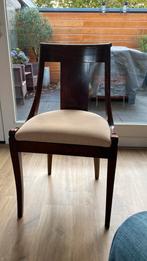 Mahonie stoel empire 4x, Huis en Inrichting, Stoelen, Ophalen, Zo goed als nieuw, Bruin, Vier