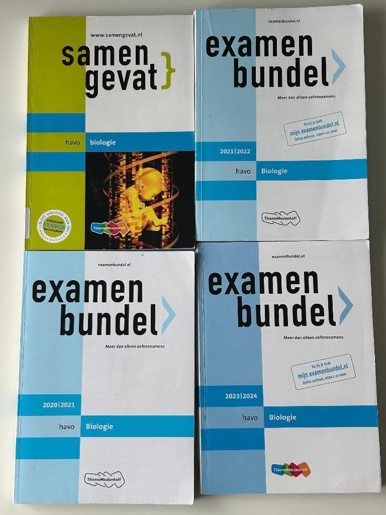examenbundels en samengevat biologie  havo, Boeken, Schoolboeken, Zo goed als nieuw, Biologie, HAVO, Ophalen of Verzenden