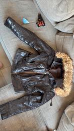 Leren jas dames, Kleding | Dames, Jassen | Winter, Ophalen, Maat 42/44 (L), Zwart