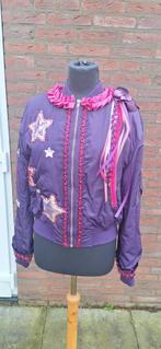Paars bomberjack carnaval maat s/m, Kleding | Dames, Ophalen of Verzenden, Zo goed als nieuw, Paars