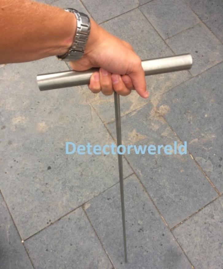 Prikstok RVS  60 of 90 cm, Hobby en Vrije tijd, Metaaldetectors, Nieuw, Meer dan 30 cm, Overige merken, Ophalen of Verzenden