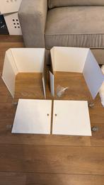 2 witte deuren voor in een IKEA Kallax kast, Ophalen, Gebruikt, 50 tot 100 cm, Minder dan 100 cm
