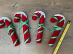 4 nieuwe zgan velourse kerst Candy Canes versiering, Diversen, Kerst, Ophalen, Nieuw