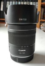 Canon RF 24-105mm F/4.0-7.1 IS STM + zonnekap + UV-filter, Audio, Tv en Foto, Fotografie | Lenzen en Objectieven, Ophalen, Gebruikt
