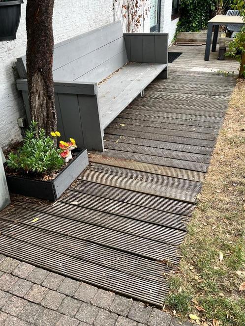 Vlonderplanken hout geïmpregneerd, Tuin en Terras, Terrasdelen en Vlonders, Gebruikt, Hout, Ophalen