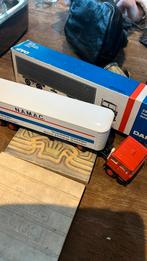 Lion car Daf 2800 trekker met eurotrailer N.A.M.A.C 1977, Hobby en Vrije tijd, Modelauto's | 1:50, Ophalen of Verzenden, Zo goed als nieuw