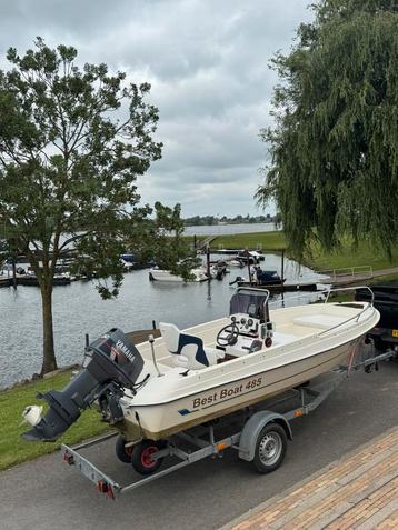 Best boat 485 yamaha 60pk autolube en trailer koopje beschikbaar voor biedingen