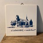 Blauw Wit Tegeltje St. Antoniuskerk Oosterhout, Ophalen of Verzenden