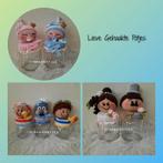 Nieuwe zelfgehaakte knuffels. Lieve gehaakte potjes., Ophalen of Verzenden, Zo goed als nieuw