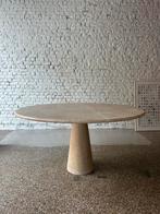 Design tafel Angelo Mangeriotti travetin eettafel, Huis en Inrichting, Ophalen, Vijf personen of meer, Rechthoekig