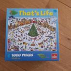 That's Life puzzel 1000 stukjes KERST, Ophalen of Verzenden, 500 t/m 1500 stukjes, Zo goed als nieuw, Legpuzzel