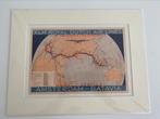 Prachtige plaat KLM Travel Poster Batavia - Year 1934, Verzamelen, Ophalen, Nieuw, A1 t/m A3, Overige vormen